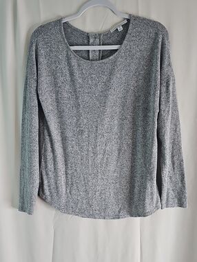Green Envelope Heather Gray Long-Sleeve Sweater